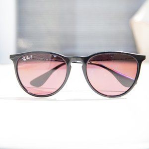 Ray Ban Erika Polarized Sunglasses, Black 54/18